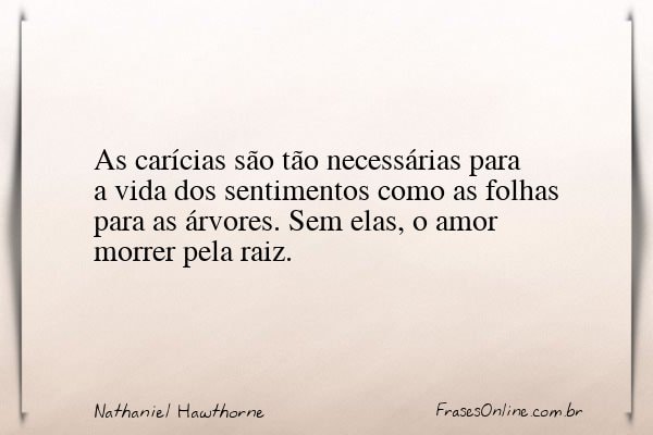 Frase de Nathaniel Hawthorne
