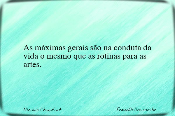 Frase de Nicolas Chamfort