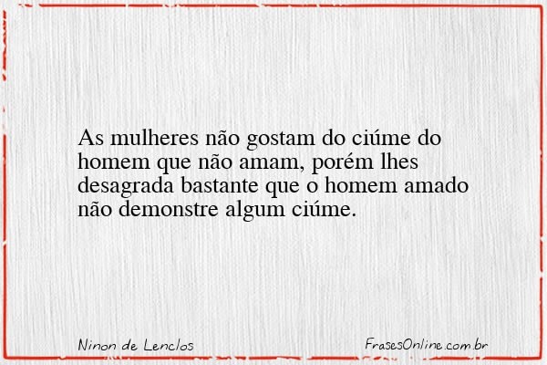 Frase de Ninon de Lenclos