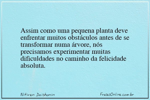 Frase de Nitiren Daishonin