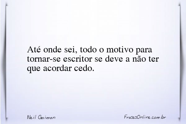 Frase de Neil Gaiman