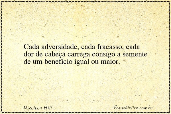 Frase de Napoleon Hill