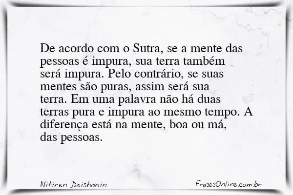 Frase de Nitiren Daishonin