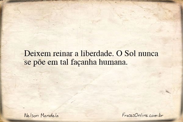 Frase de Nelson Mandela
