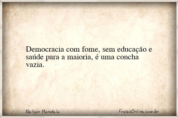 Frase de Nelson Mandela