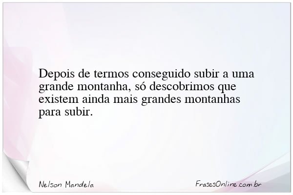 Frase de Nelson Mandela