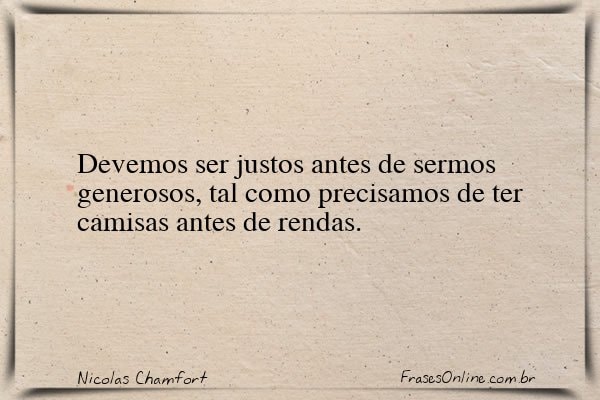 Frase de Nicolas Chamfort