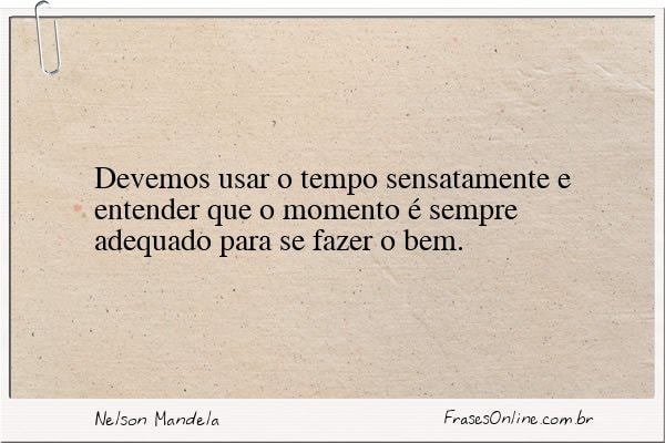 Frase de Nelson Mandela