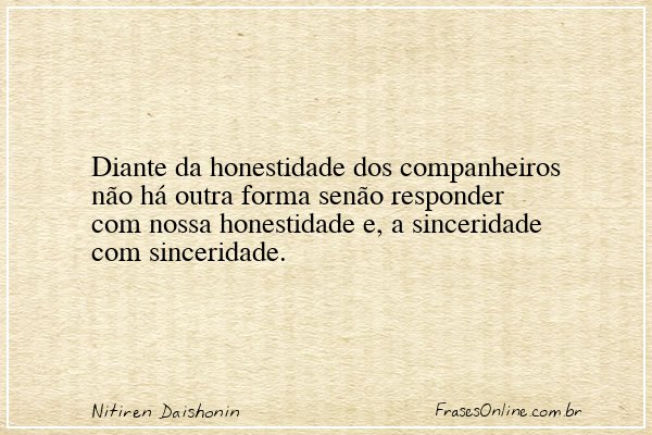 Frase de Nitiren Daishonin