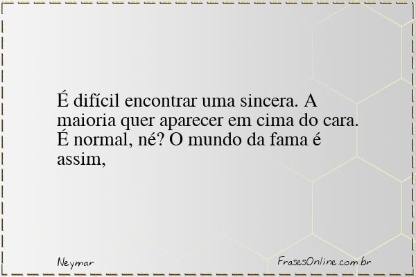 Frase de Neymar