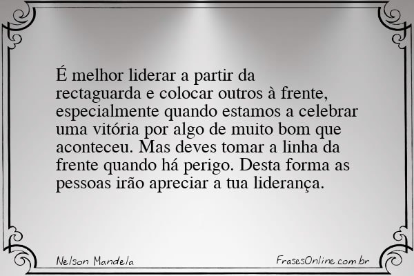 Frase de Nelson Mandela