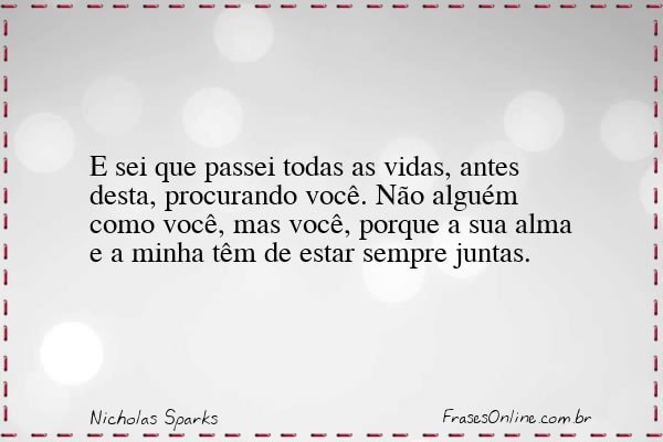 Frase de Nicholas Sparks