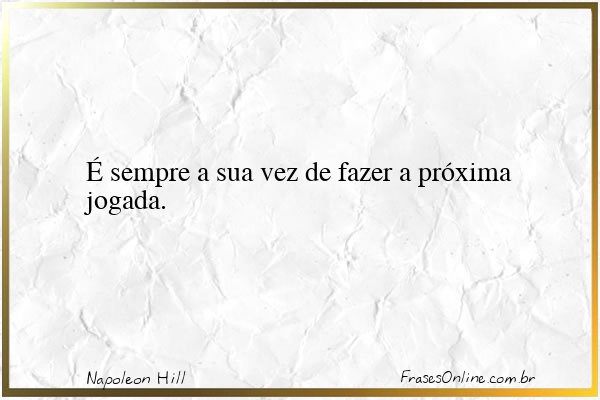 Frase de Napoleon Hill