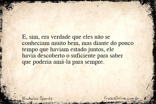 Frase de Nicholas Sparks