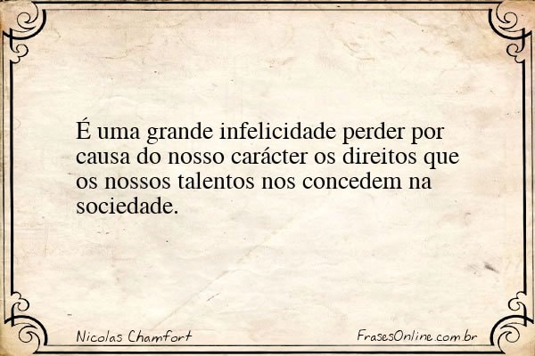 Frase de Nicolas Chamfort