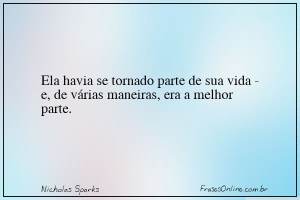 Frase de Nicholas Sparks