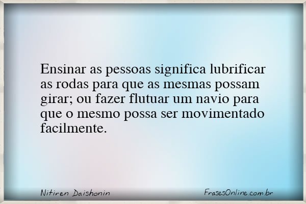Frase de Nitiren Daishonin