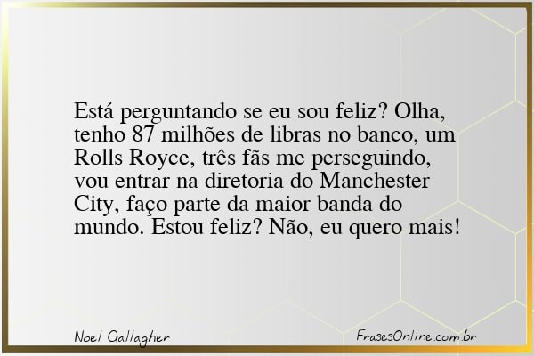 Frase de Noel Gallagher