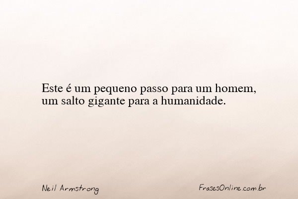 Frase de Neil Armstrong