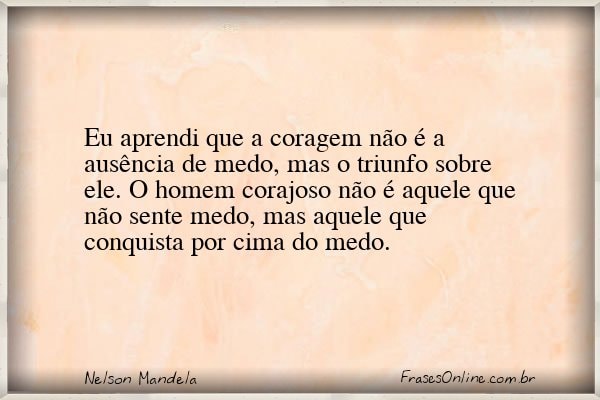 Frase de Nelson Mandela