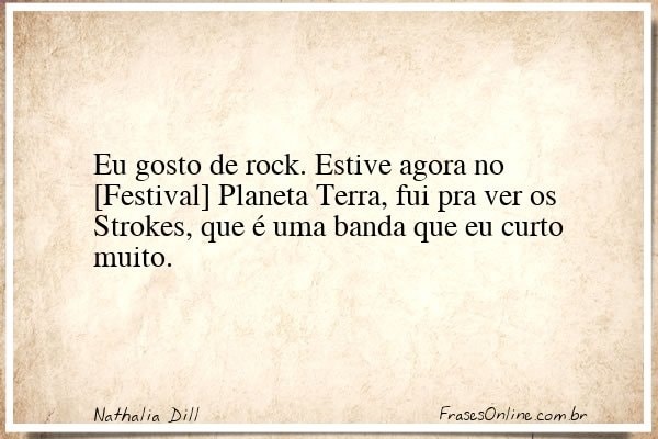Frase de Nathalia Dill