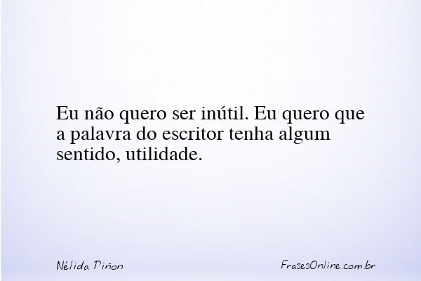 Frase de Nélida Piñon