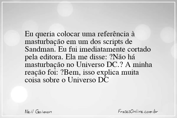 Frase de Neil Gaiman