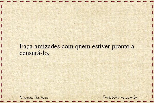 Frase de Nicolas Boileau