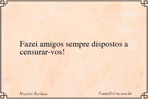 Frase de Nicolas Boileau