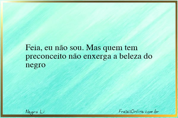 Frase de Negra Li