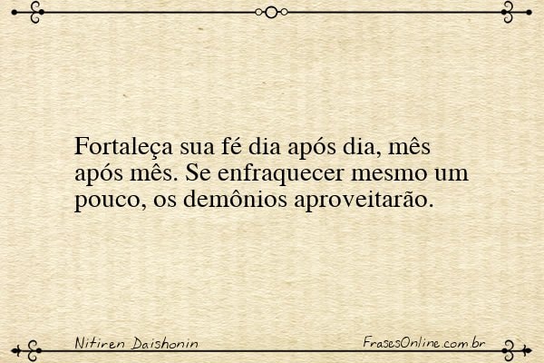 Frase de Nitiren Daishonin