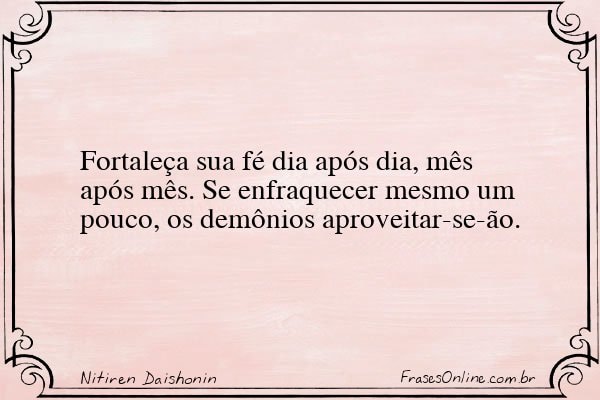 Frase de Nitiren Daishonin