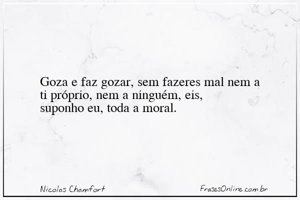 Frase de Nicolas Chamfort