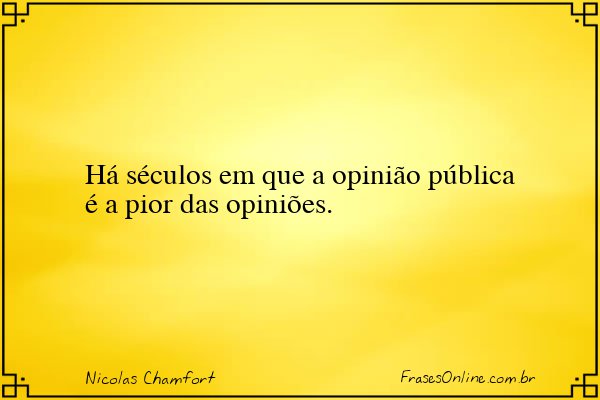 Frase de Nicolas Chamfort