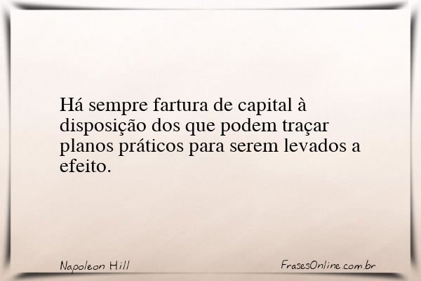 Frase de Napoleon Hill