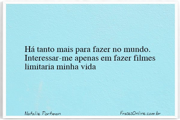 Frase de Natalie Portman
