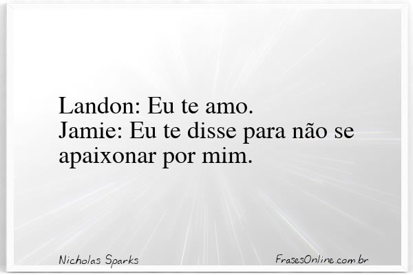 Frase de Nicholas Sparks