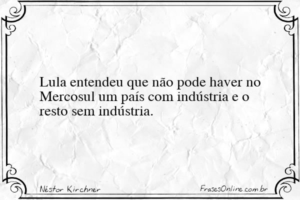 Frase de Néstor Kirchner