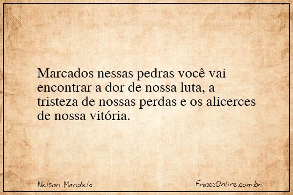 Frase de Nelson Mandela