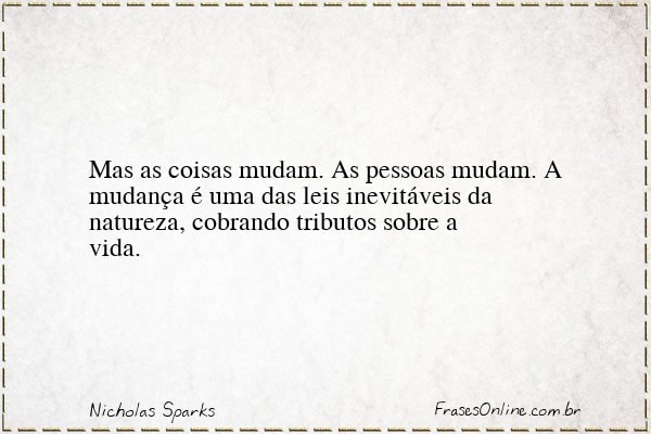 Frase de Nicholas Sparks