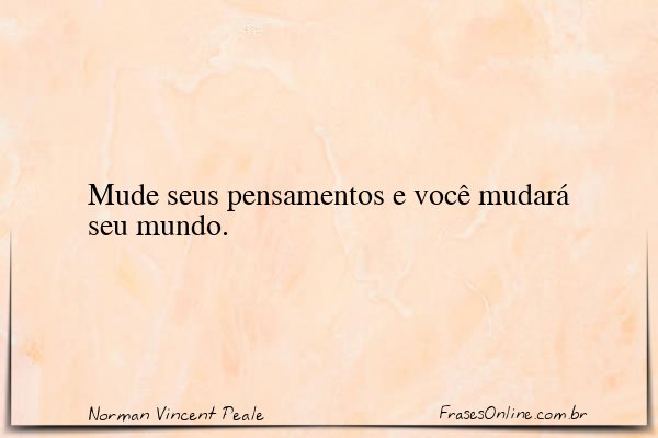 Frase de Norman Vincent Peale