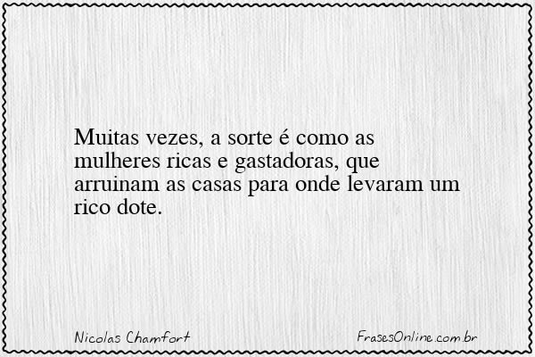 Frase de Nicolas Chamfort