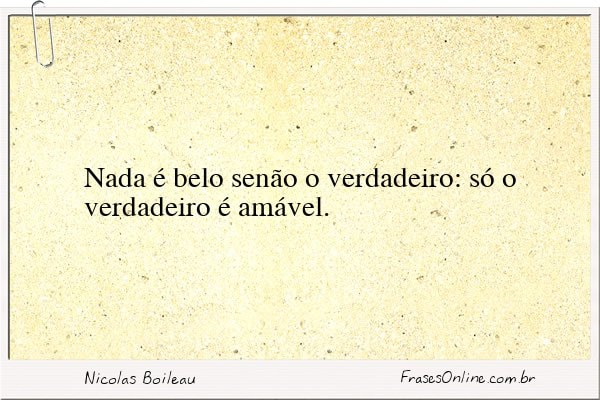 Frase de Nicolas Boileau