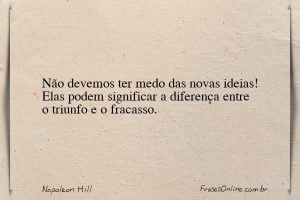 Frase de Napoleon Hill