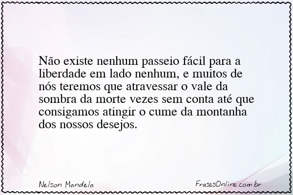 Frase de Nelson Mandela