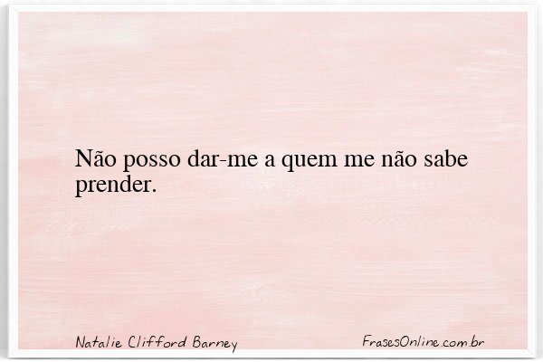 Frase de Natalie Clifford Barney