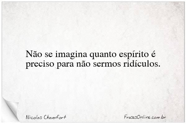 Frase de Nicolas Chamfort
