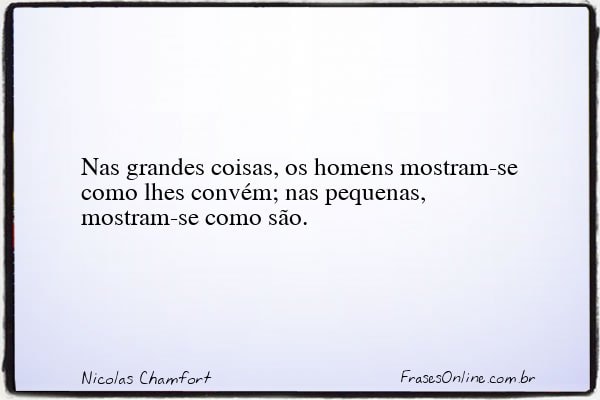 Frase de Nicolas Chamfort