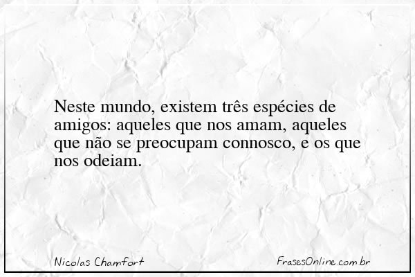 Frase de Nicolas Chamfort