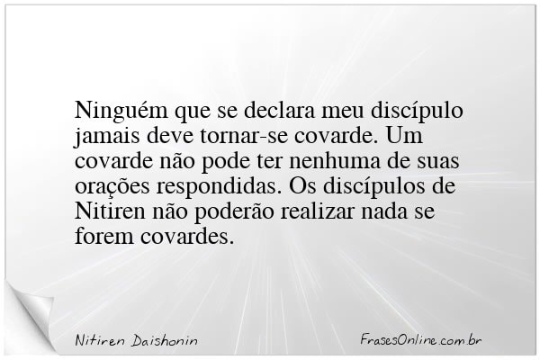 Frase de Nitiren Daishonin